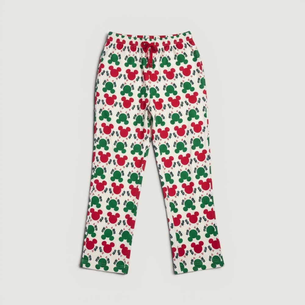 Hanna Andersson Disney Mickey Mouse Christmas Pajama Pants Womens Small Cotton